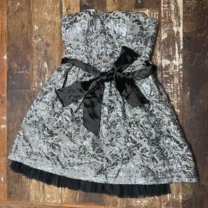 Grey Sparkle Cupcake Dress XS